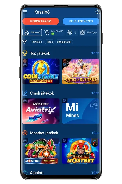 Mostbet képernyőkép: sportfogadási kínálat