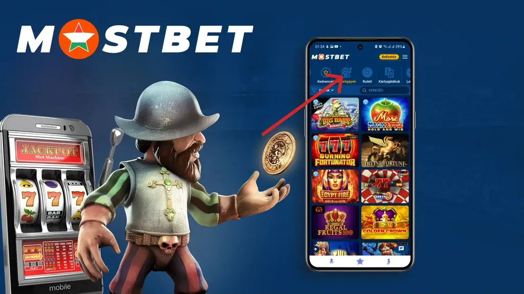 Nyerőgépek szekció a Mostbet kaszinóban
